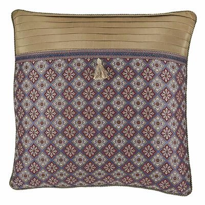 Croscill Margaux European Pillow Sham in Red/Blue - Image 1 of 3