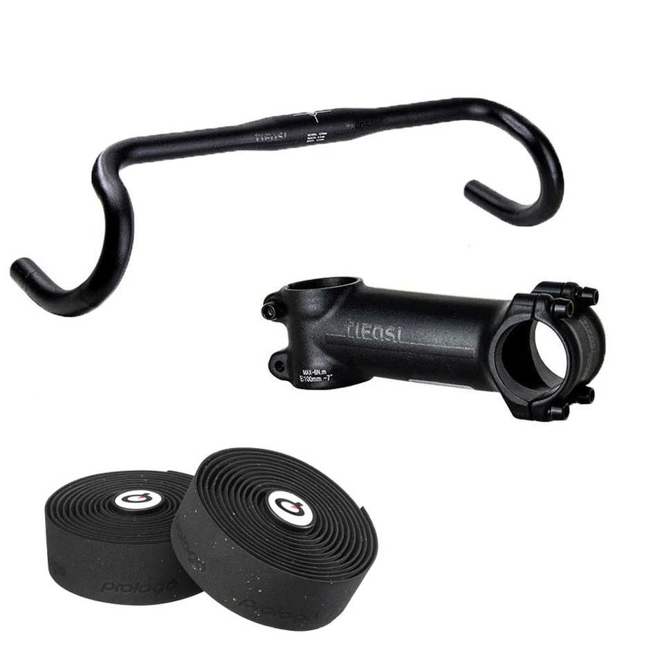 Руль гравийного велосипеда 42 см, стержень 100 мм, лента Prologo — сделка в комплекте с кабиной - Изображение 1 из 1