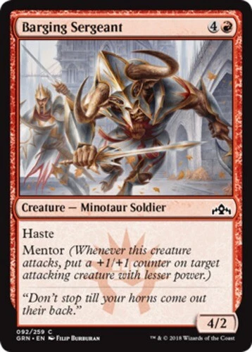 x1 Barging Sergeant - Guilds of Ravnica - NM - MTG - Image 1 of 1