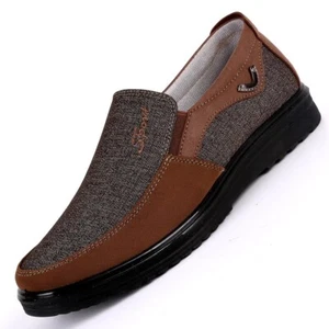 Originals Canvas Flat Mens Shoes Summer High Mesh formal Casual Leather Fashion - Picture 1 of 8