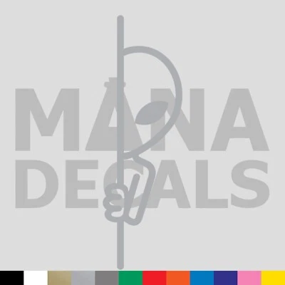 Calcomanía adhesiva de vinilo troquelada Alien Peeking - OVNI ET extraterrestre gris peek Foto 1 de 3