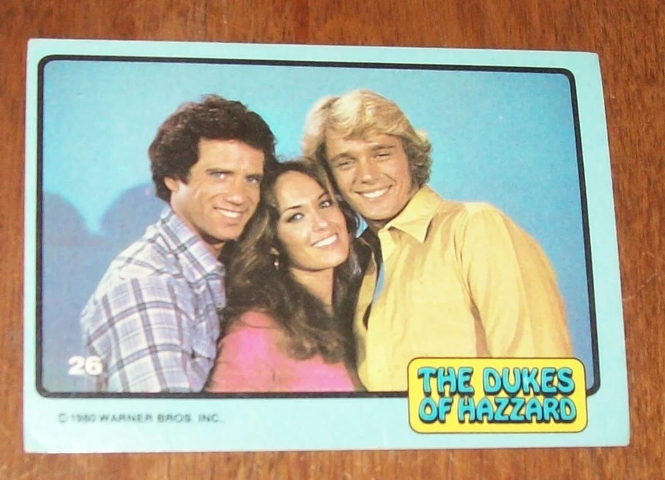 1980 Topps The Dukes of Hazzard Bo, Luke, & Daisy Blue Border Card-26 - Image 1 of 2