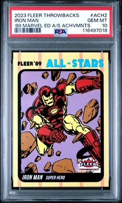 2023 Fleer Throwbacks '89 All-Stars Achievements #ACH2 Iron Man PSA 10 - Image 1 of 2