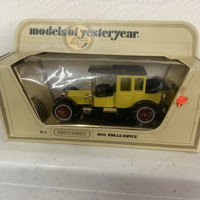 Matchbox Models Of Yesteryear Y-7 1912 ROLLS ROYCE. 1978 Yellow - Image 1 of 4