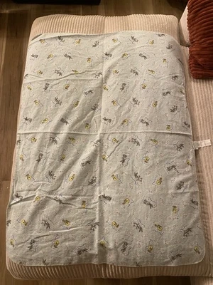 Vintage Receiving Blanket Baby Looney Tunes Bugs Tweety Made in USA 100% Cotton - Image 1 of 4