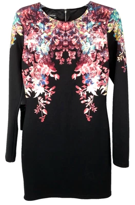 Vestido Vaina Bebe Manga Larga Floral Agujero para Llave Cremallera Trasera Talla Mediana Nuevo con Etiquetas $89 Foto 1 de 4