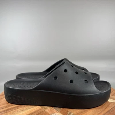 Sandalia CROCS Clásica Plataforma Deslizable Mujer 10 Negra Icónica Confort Sin Cordones Foto 1 de 4