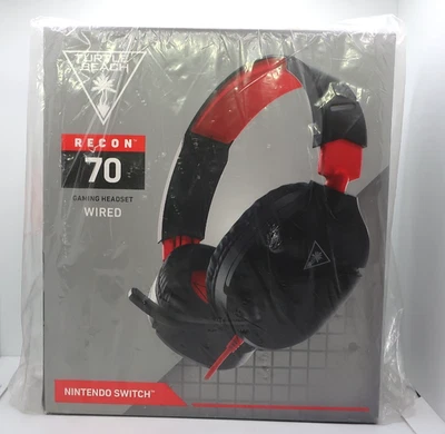 Cuffie da gioco multipiattaforma leggere Turtle Beach Recon 70 rosso/nero NUOVE! - Immagine 1 di 4