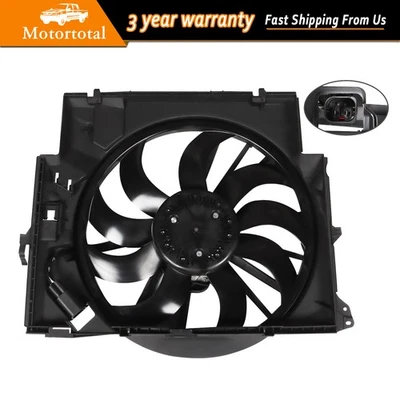 For BMW 135I 2008-13 BMW 335D 2009-11 Electric Radiator Cooling Fan Assembly US - Изображение 1 из 4