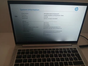 HP EliteBook 830 G7 i5-10310U CPU 1,7GHz 13,3" Display *Fehlteile**Defekt** - Picture 1 of 11