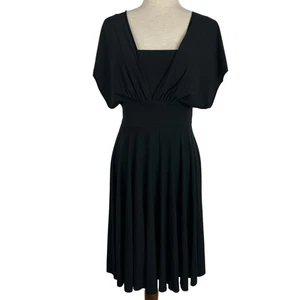 White House Black Market Dress Size 6 Convertible 4-Way Fit Flare Jersey Knit - Picture 1 of 16