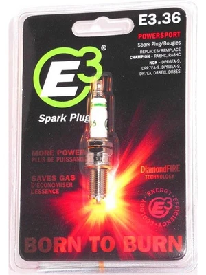 E3 Spark Plugs Spark Plug Diamond Fire 14 mm Thread 0.750 in Reach Gask (E3.36) - Image 1 of 4