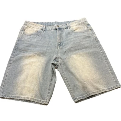 Pantalones cortos holgados para hombre lavado ligero y2k utilitario skater   Foto 1 de 4