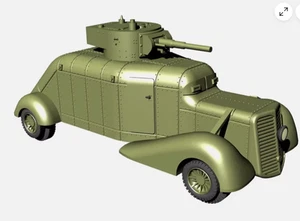 Kit modellino carro armato non verniciato Hispano-Suiza Mc-36 nuovo stampa 3D 1/43 - Foto 1 di 1
