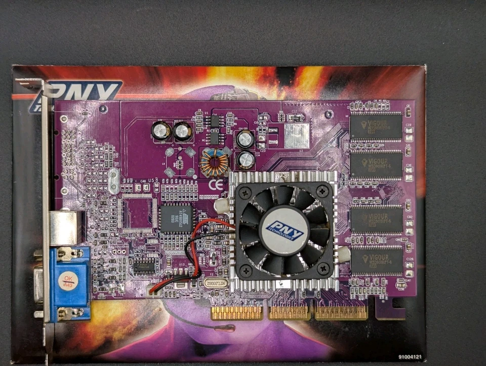 PNY GeForce 4 MX420 64MB AGP Video Card 3GF4MX420AGP - Image 1 of 4