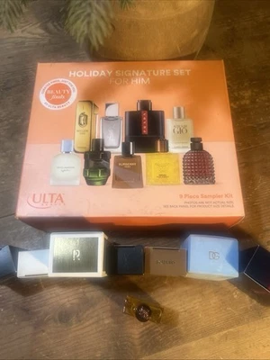 ULTA 2025 Mens MINI Cologne Holiday Signature Set For Him 9pc Fragrance Sampler - Image 1 of 4