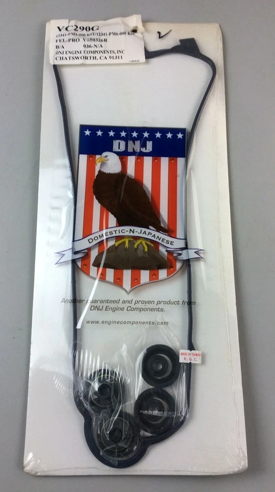 DNJ VC290G Valve Cover Gasket Set w/Grommets For 88-95 Honda Civic 1.5L SOHC 16v - Image 1 of 2