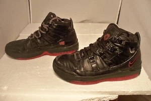 2005 Nike Zoom Lebron James III 3 OG Sz. 6Y Black Crimson Red BRED 312168-004 - Picture 1 of 15