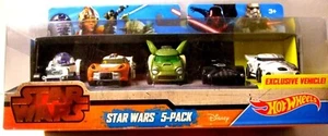 Star Wars Mattel Hot Wheels 5 Pack w/ Exclusive Battle Damage Stormtrooper Mint - Picture 1 of 19