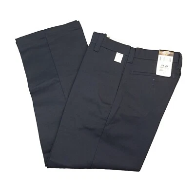 NEW Dickies Occupational Wear Pants Size 28UU  28x30 Navy Blue Polyester Cotton - Image 1 of 4