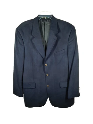 Abrigo deportivo Brandini Le Collezioni para hombre 44T azul imitación gamuza blazer *Fotos* Foto 1 de 4
