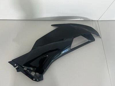 2019-2023 KAWASAKI NINJA ZX6R BLACK RIGHT MID UPPER SIDE FAIRING COWL PLASTIC - Image 1 of 4