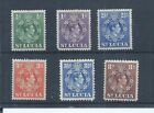 St Lucia Stamps. A Few Of The 1938 George Vi Series Mh.  (Ad793)