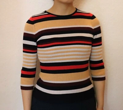 Ein Pullover mit Querstreifen von ZARA, Größe S - Bild 1 von 2