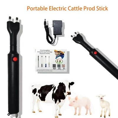 Rechargeable Livestock Prodw/Electric Cattle Prod Stick for Cow Pig Goat 12.99in - Image 1 of 4