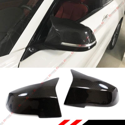 For BMW E84 F20 F22 F30 F32 F36 Replacement Carbon Fiber Mirror Covers- M4 Style — 第 1/4 张图片