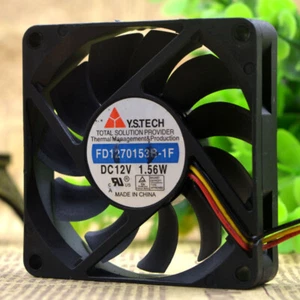 Y.S.TECH FD1270153B-1F 7015 7cm 12V 1.56W Chassis Cooling Industrial Fan - Picture 1 of 5