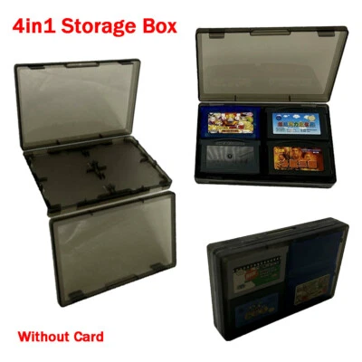 4in1 Large Storage Box Game Card Protective Case For GameBoy GBA GBASP Black - Image 1 of 3