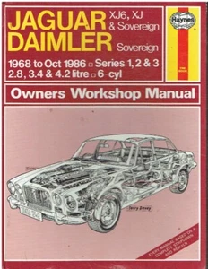 JAGUAR XJ6 DAIMLER SOVEREIGN SALOON & COUPE 1968-86 OWNERS WORKSHOP MANUAL - Picture 1 of 1