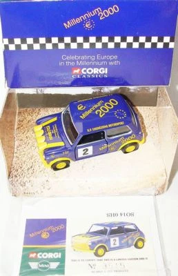 Corgi Toys 1:36 MORRIS MINI COOPER "MILLENNIUM 2000" M. PLANT Model Car MIB RARE - Image 1 of 4