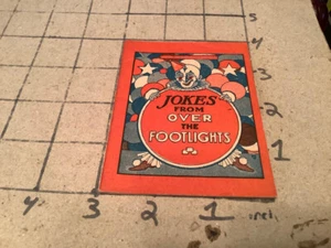 mini book: JOKES from over the Footlights - 24pgs - usa, CLOWN - Picture 1 of 5