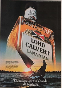 1979 Vintage Print Ad Lord Calvert Canadian Whisky We bottled it Unique spirit - Picture 1 of 2