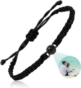 Customized Projection Bracelets With Photos Christmas Gifts For Family Friend - Picture 1 of 22