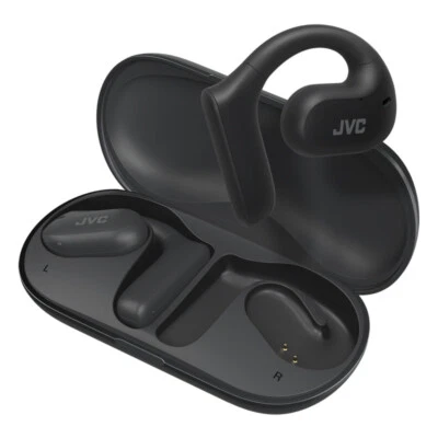 JVC NEARPHONES WIRELESS BLUETOOTH OPEN EARPHONES WITH MIC - BLACK - HANP35T-B - Image 1 of 4