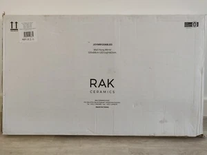 RAK Joy Wall Hung Mirror with LED Light & Demister 120 x 68cm - JOYMR12068LED - Picture 1 of 2