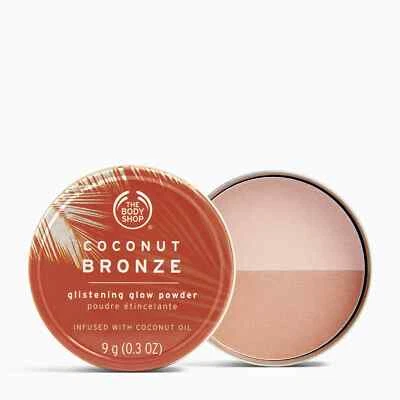 The Body Shop Coconut Bronze Glistening Glow Powder 9g, Shimering  & Highlighter - Image 1 of 4