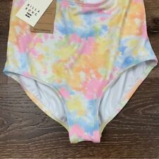 Billabong Girl's Stoked On Stripes 1 piece Swimsuit Multicolor size 12