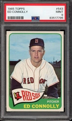1965 Topps Baseball #543 Ed Connolly PSA 9 - Image 1 of 2