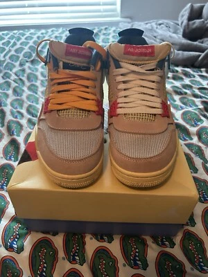 Размер 9,5 - Jordan 4 ретро x Union LA середины гуавы льда - Изображение 1 из 4