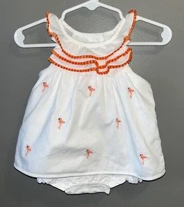 Janie & Jack Baby Kleinkind Flamingo Print Einteiler Strampler Gr. 0-3 Monate - Bild 1 von 9