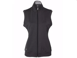 Chaleco Club Cremallera Completa ADIDAS Para Mujer GOLF A272 Negro UPF 50+ Talla Grande NUEVO - Imagen 1 de 11