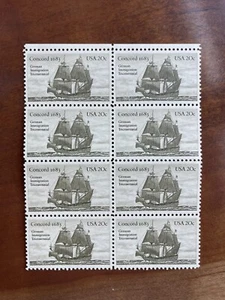 1983 Concord 1683 German Immigration Scott #2040 - US Plate Block 8 Stamps MNH - Picture 1 of 2