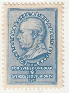 Sweden - Scouting, Swedish Scout Union label 1951(M)(B) - Picture 1 of 1