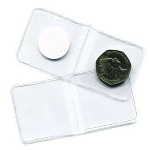 10 pack of 33mm double flip coin wallet/envelopes Kayihan Coins - Picture 1 of 1