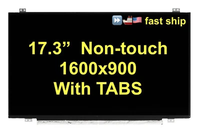 BOE NT173WDM-N11 HD+ 1600x900 Glossy LCD Screen Display 17.3" 30pin LED NEW - Image 1 of 4