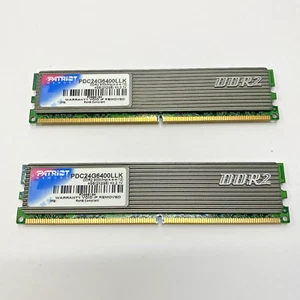 Patriot 4GB (2 x 2GB) PC2-6400 667MHz DDR2 Desktop Memory RAM PDC24G6400ELK - Picture 1 of 5